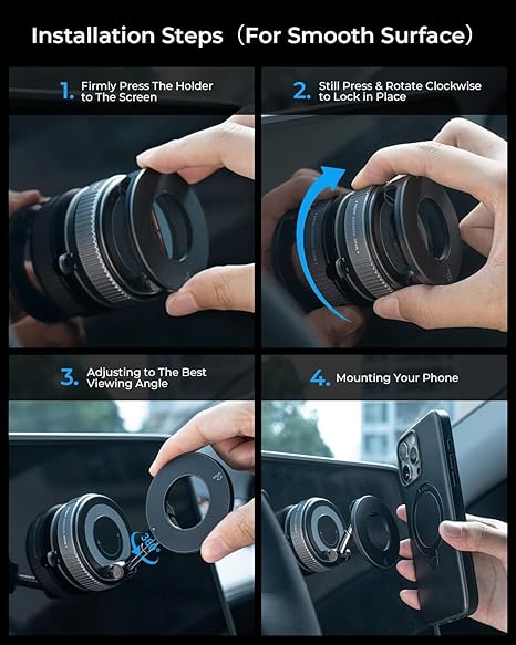 360° Vacuum Magnetic Phone Holder