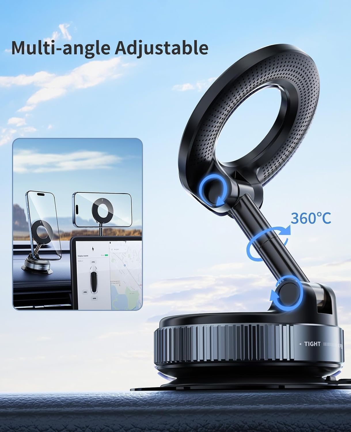 360° Vacuum Magnetic Phone Holder