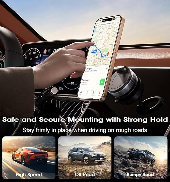 360° Vacuum Magnetic Phone Holder