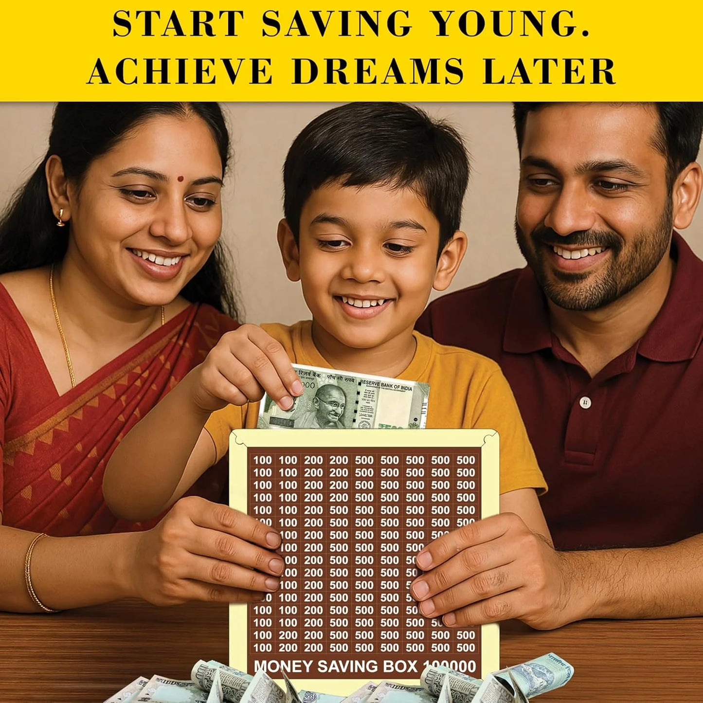 Savings Challenge Piggy Bank